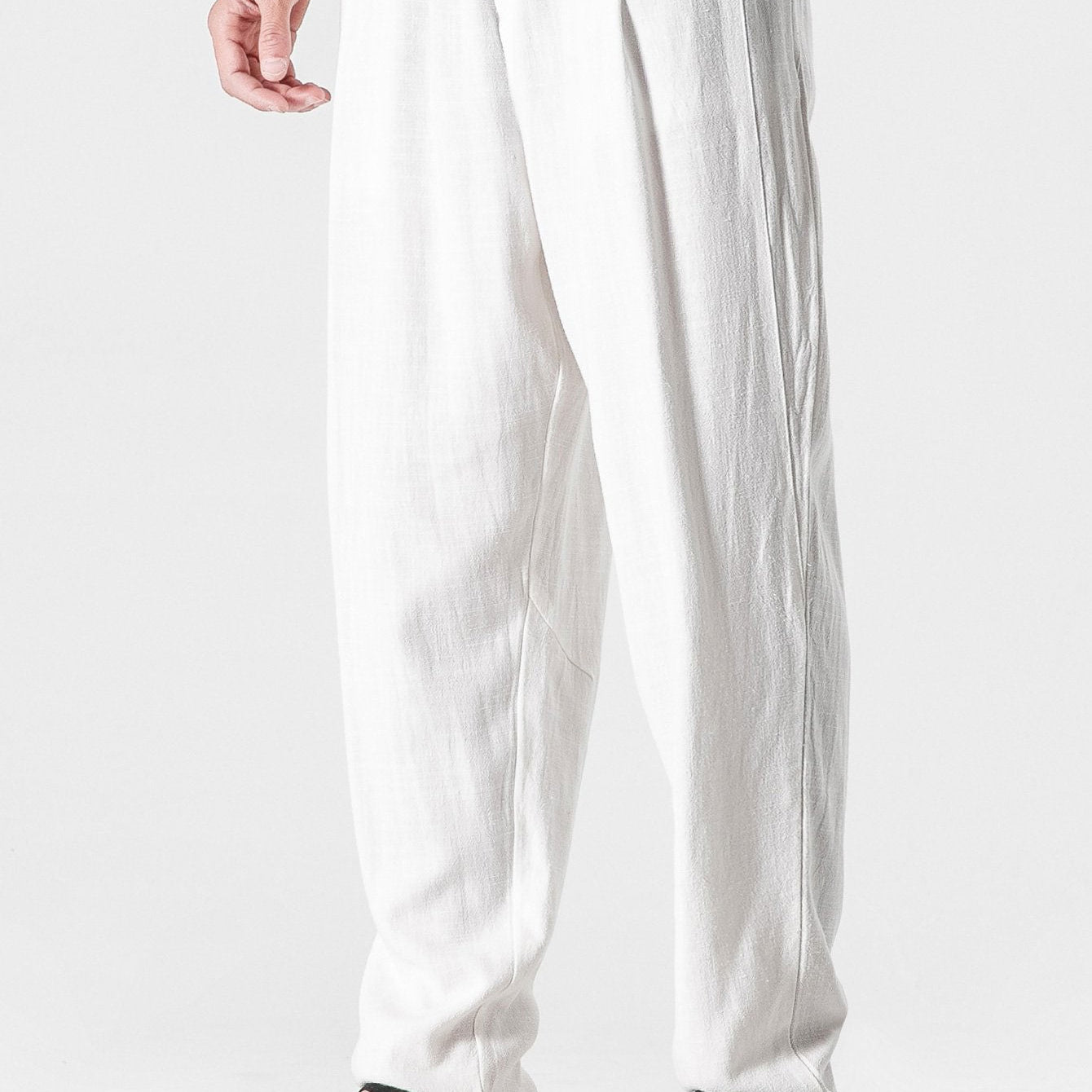 Michel - Relaxed Fit Linen Harem Pants