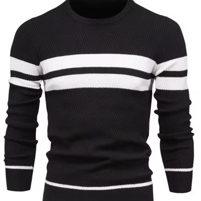 Finn - Herringbone Knit Sweater