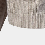 Keegan - Cream Textured Knit Polo