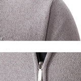 Gordon - Knitted Baseball Collar Zip Sweater