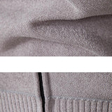 Gordon - Knitted Baseball Collar Zip Sweater