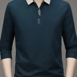 Patrick - Long Sleeve Polo with Ribbed Cuffs