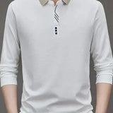 Patrick - Long Sleeve Polo with Ribbed Cuffs