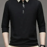 Patrick - Long Sleeve Polo with Ribbed Cuffs