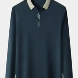Patrick - Long Sleeve Polo with Ribbed Cuffs