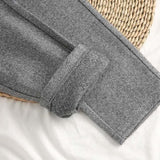 Clay men's herringbone pleated tapered pants in Grey, view 3