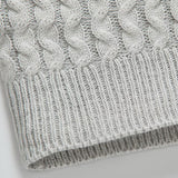 Fraser - Jacquard Knit Turtleneck with Leather Buckle Details