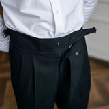 Jace men's front pleat straight leg pants, view 9