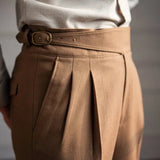 Jace men's front pleat straight leg pants, view 6