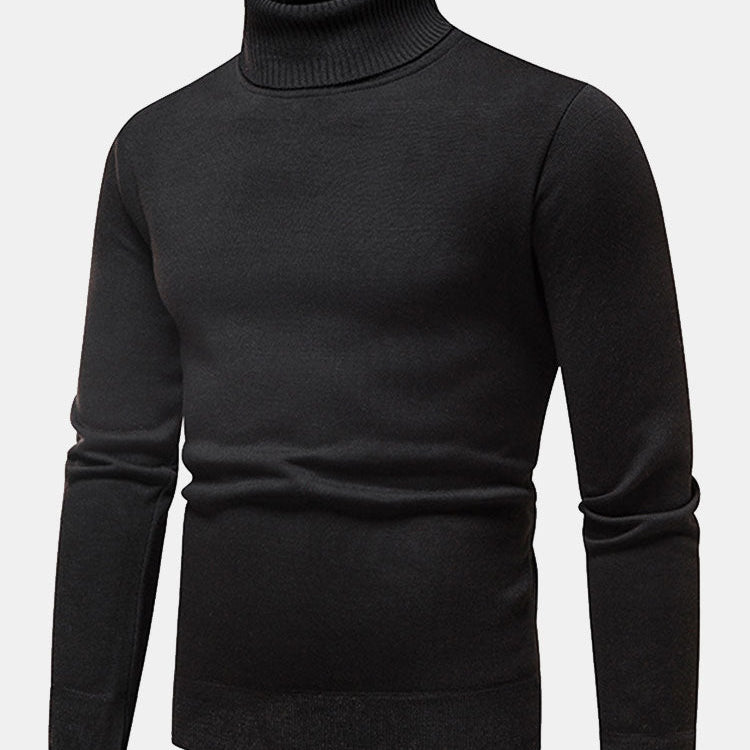 Theodore - Faux Fur Lined Turtleneck Sweater