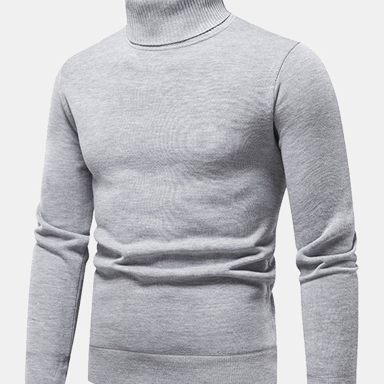 Theodore - Faux Fur Lined Turtleneck Sweater