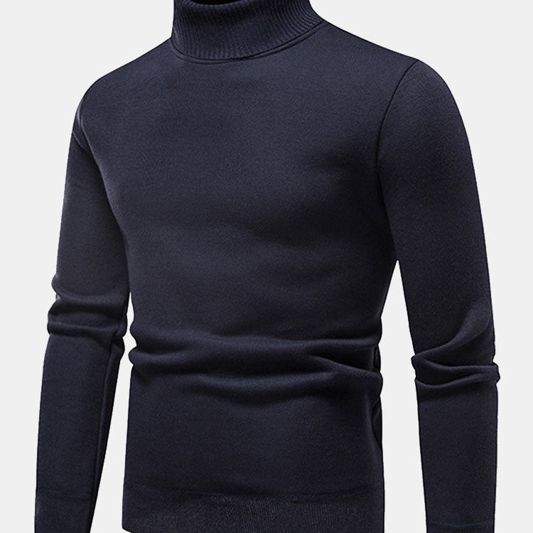 Theodore - Faux Fur Lined Turtleneck Sweater