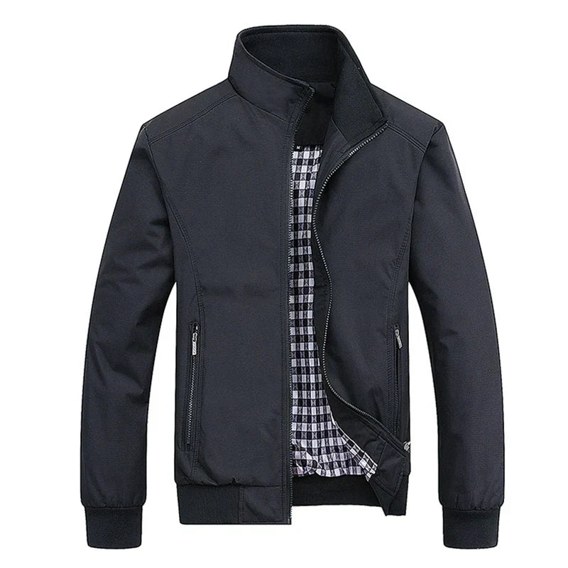 Elliott men's harrington jacket in Black, view 3