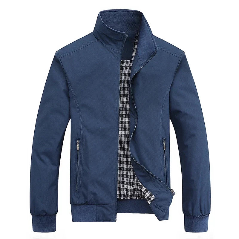 Elliott men's harrington jacket in Blue, view 6