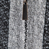 Ian - Faux Suede Patchwork Zip Sweater