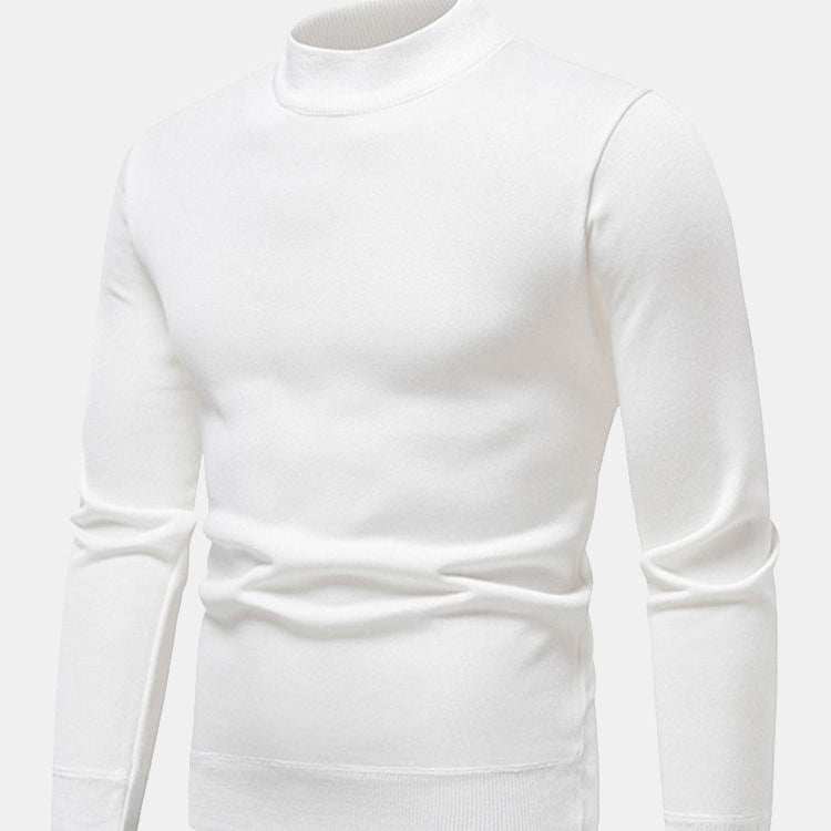 Sawyer - Faux Fur Lined Stand Collar Sweater