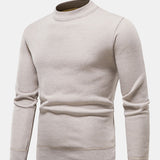 Sawyer - Faux Fur Lined Stand Collar Sweater