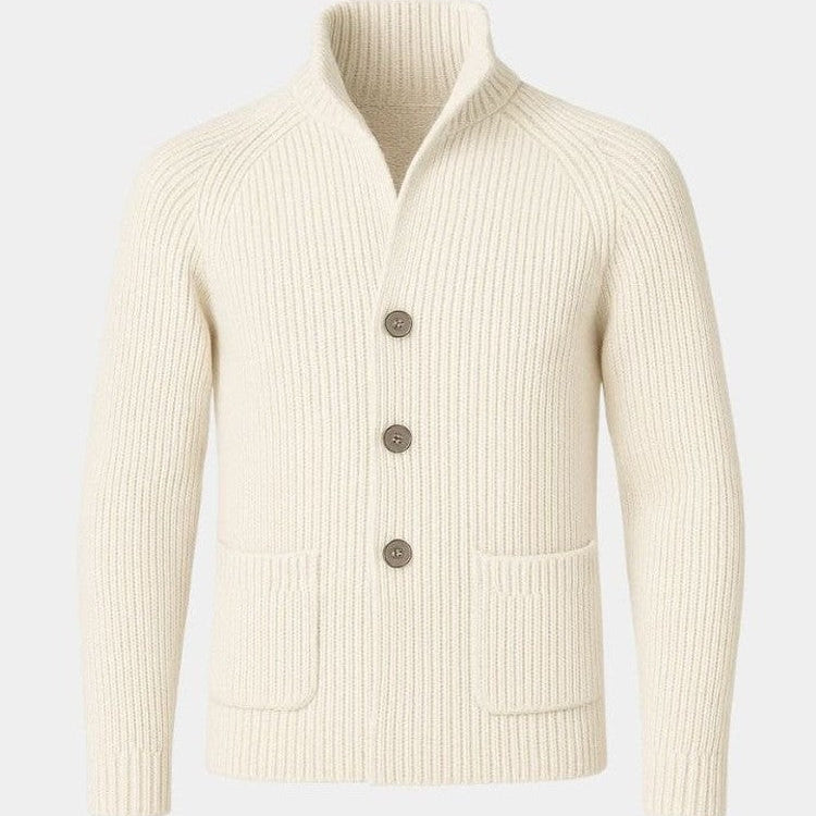 Marcus - Button-Up Knit Cardigan