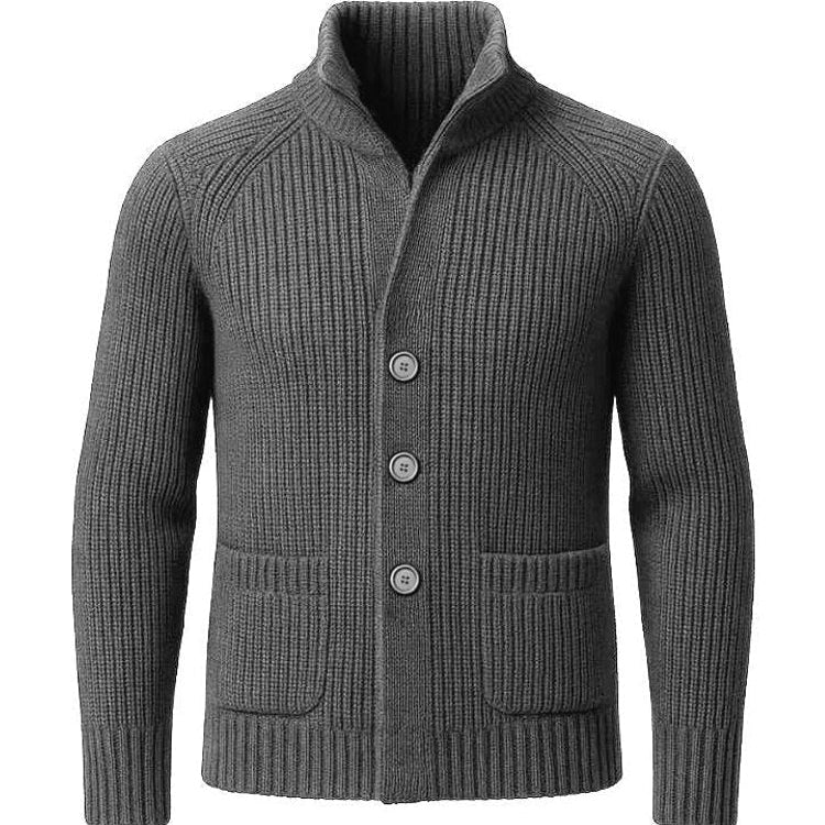 Marcus - Button-Up Knit Cardigan