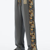 Victor - Straight Leg Pants with Bear Print