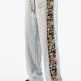 Victor - Straight Leg Pants with Bear Print
