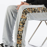 Victor - Straight Leg Pants with Bear Print