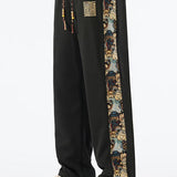 Victor - Straight Leg Pants with Bear Print
