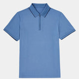 Jared - Blue Quarter Zip Polo
