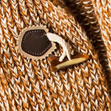 Wayne - Brown Hooded Knit Cardigan