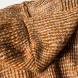 Wayne - Brown Hooded Knit Cardigan