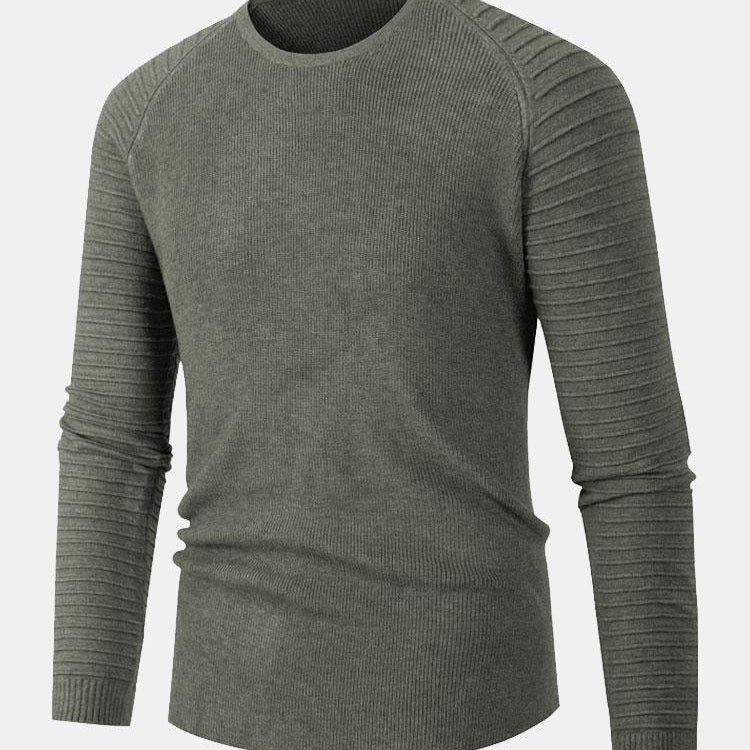 Duncan - Slim Fit Raglan Crew Neck Sweater