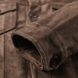 Brooks - Teddy Lined Faux Suede Jacket