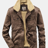 Brooks - Teddy Lined Faux Suede Jacket