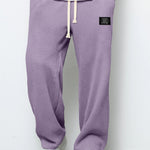 Pierce men's waffle texture drawstring pants in Lilac, view 10
