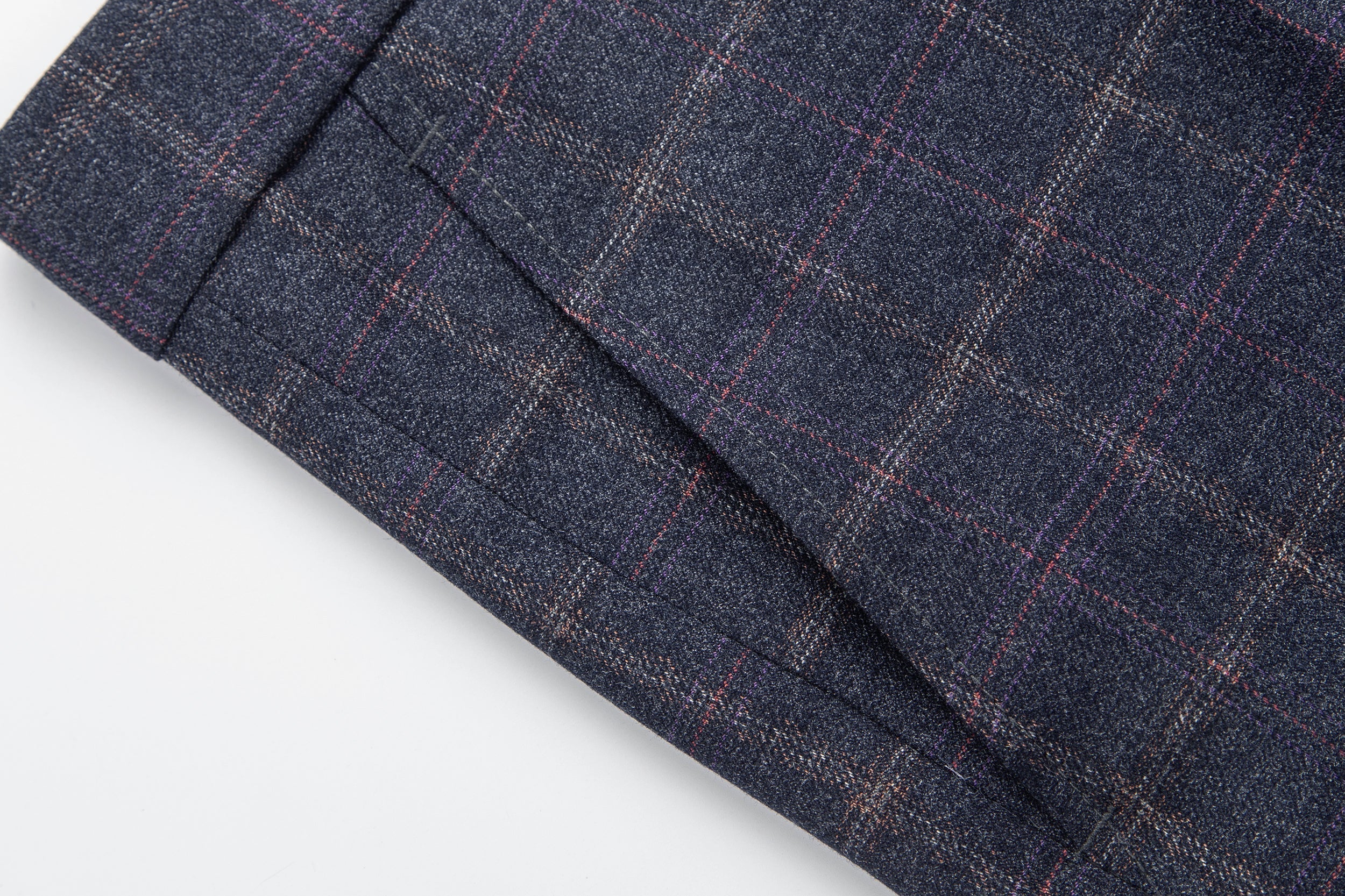 Marty men's windowpane check suit pants, view 3