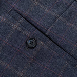 Marty men's windowpane check suit pants, view 6