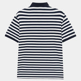 Greg - Dark Blue Striped Polo