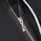 Grant - Black Zip Collar Polo