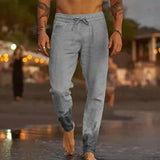 Sherwood men's slim fit drawstring pants in Grey, view 2