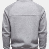 Bruce - Ribbed Raglan Mock Neck Quarter-Zip Sweater