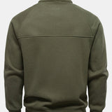 Bruce - Ribbed Raglan Mock Neck Quarter-Zip Sweater
