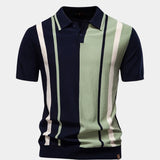 Graham - Retro Vertical Stripe Polo