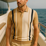 Graham - Retro Vertical Stripe Polo