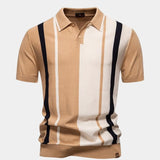 Graham - Retro Vertical Stripe Polo