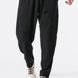 Emile - Linen Harem Pants with Belt