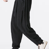 Emile - Linen Harem Pants with Belt