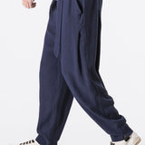 Emile - Linen Harem Pants with Belt