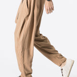 Emile - Linen Harem Pants with Belt