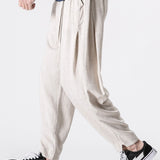 Emile - Linen Harem Pants with Belt