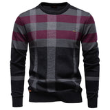 Wesley - Checked Knit Sweater